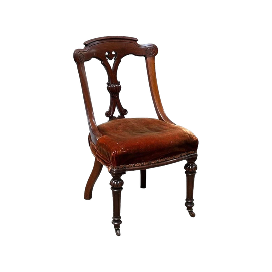 Set of Six Victorian Mahogany Dining Chairs, England, c.1860
