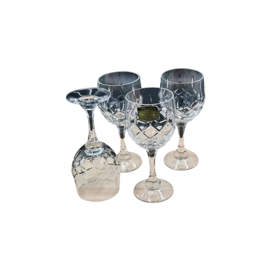 Polonia Crystal Glasses. Set of 4