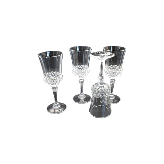Sherry Glass "Valencay" by Cristal D'Arques. Crystal Liqueur-Cordial Glasses. Set of 4