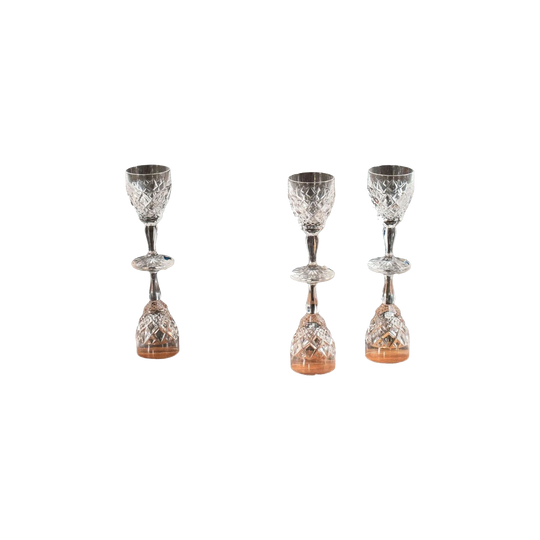 Dominique Bohemia Crystal Cordial Glass. Set of 6
