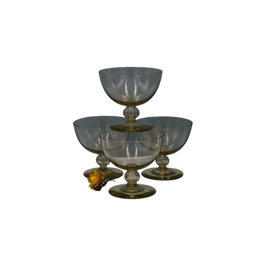 Kosta Boda Bernadotte Dessert /champagne Hand Blown Glasses