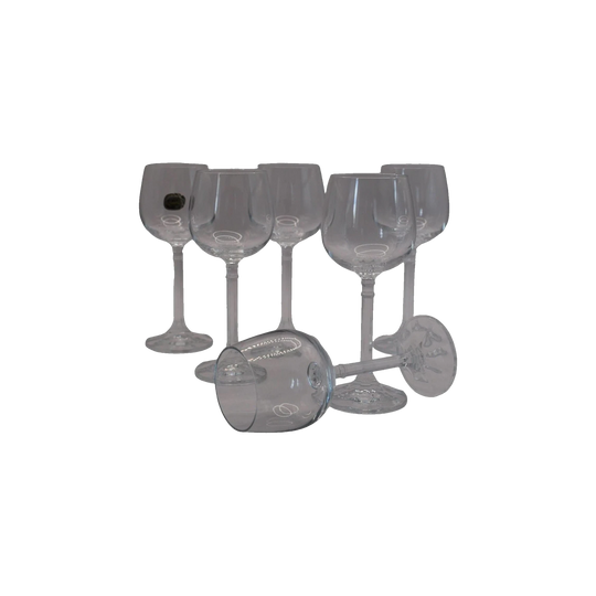Vintage Bohemia "ISABELLE" by Crystal-Crystalex - Cordial Glasses with multi faceted stem. Set of 6