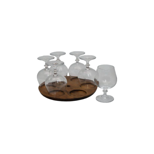 Vintage Crystal Brandy/Cognac Snifters. Set of 6
