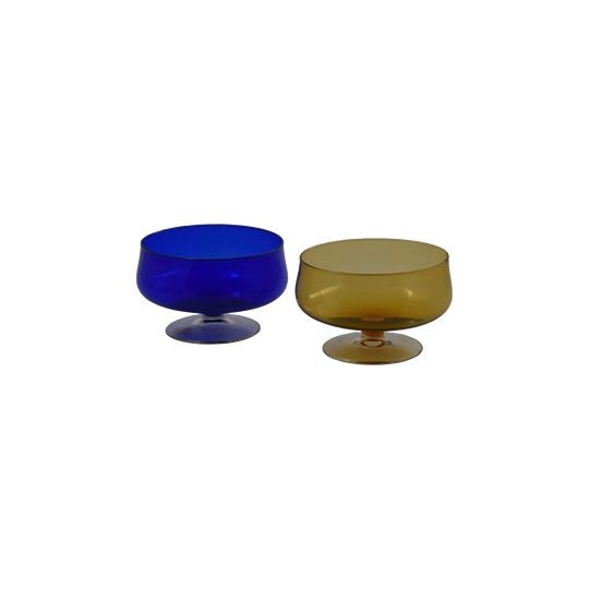 Vintage Crystal Dessert Bowls. Made in Japan. Set of 2