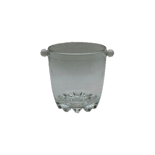 Vintage Glass Ice bucket. Bar Decor. Glam Bar. Made in Italy.