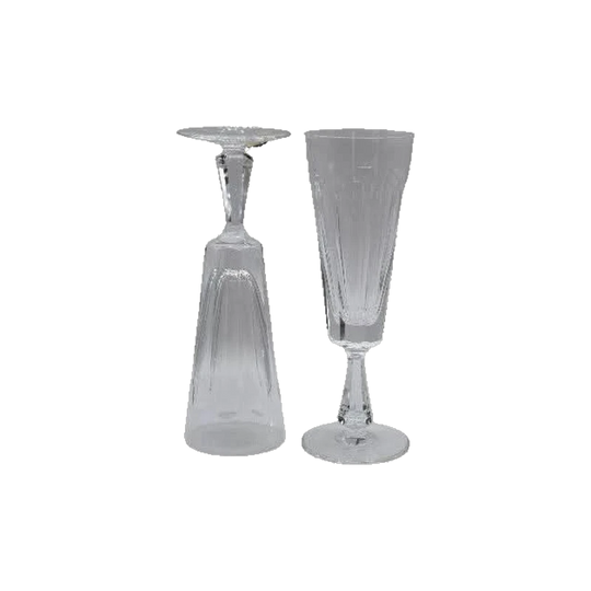 Waterford Crystal "Glencree" Champagne Flutes. Set of 2 - Made in Ireland