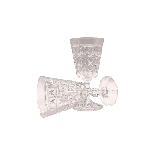 Vintage Royal Crystal Rock "London" wine glass. Set of 6