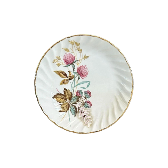 Royal Wessex Swinnertons Mid-Century White Ironstone Pin/Ring/Butter Dish, 1960s, England