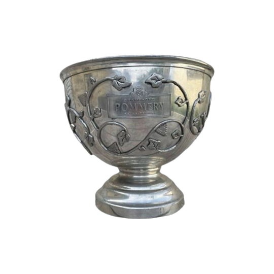 Pommery French Vintage Champagne Multi-Bottle Bucket Bowl, Heavy Pewter/Tin, CB 320