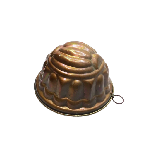 Early 20th Century French Copper Kitchen Aspic / Jelly Mould, 22 x 13 cm