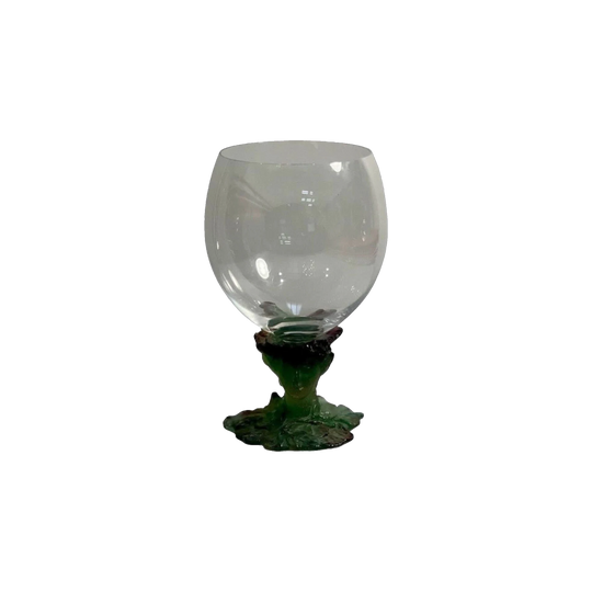 Daum Pâte de Verre Bacchus Goblet, Mid-20th Century