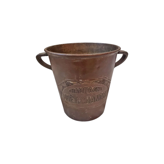 Moet Chandon Art Deco Brass Champagne Ice Bucket, French, CB 316