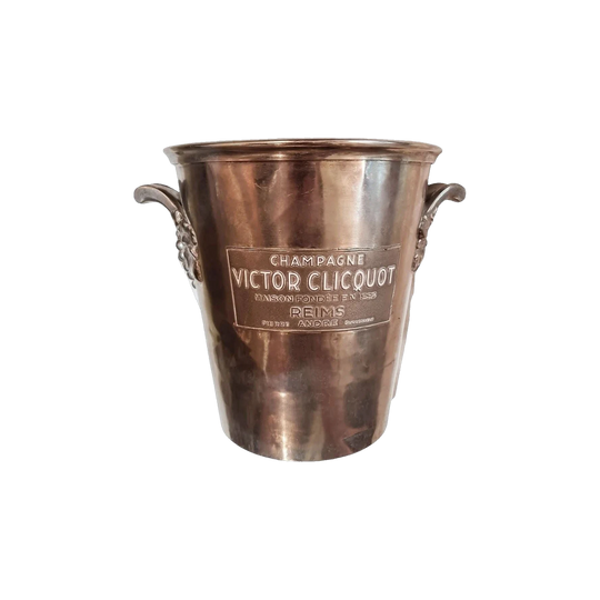 Early 20th Century Victor Clicquot French Champagne Ice Bucket, Nickel Silver-Plated, 21 cm H