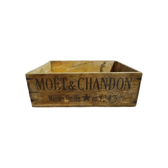 Antique French Moet Chandon Timber Champagne Crate