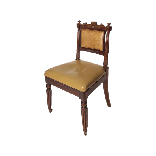 Antique English William IV Brazilian Rosewood Dining Chairs, Set of Six, 1830–1837
