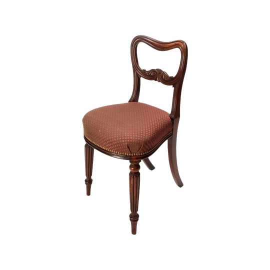 Antique English William IV Rosewood Dining Chairs, Set of Four, circa 1835