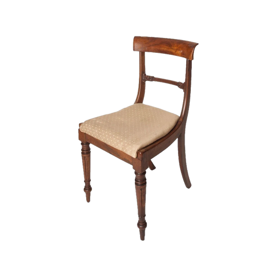 Set of Six English William IV Rosewood Dining Chairs, Circa 1830