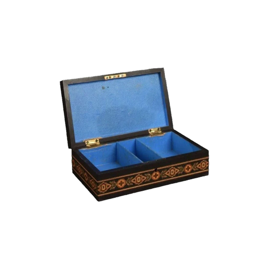 Antique English Victorian Tunbridge Ware Micro‑Mosaic Parquetry Card Box, 19th Century