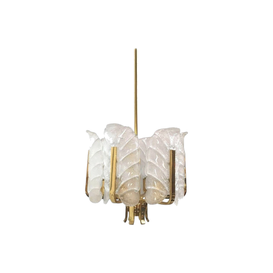 Carl Fagerlund for Orrefors Chandelier Pendant Light, 1980s