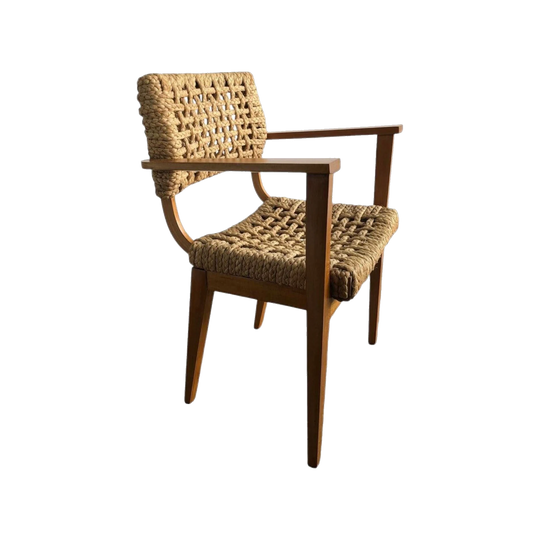 Adrien Audoux & Frida Vinet Bridge/Side Chair for Vibo, France, 1940