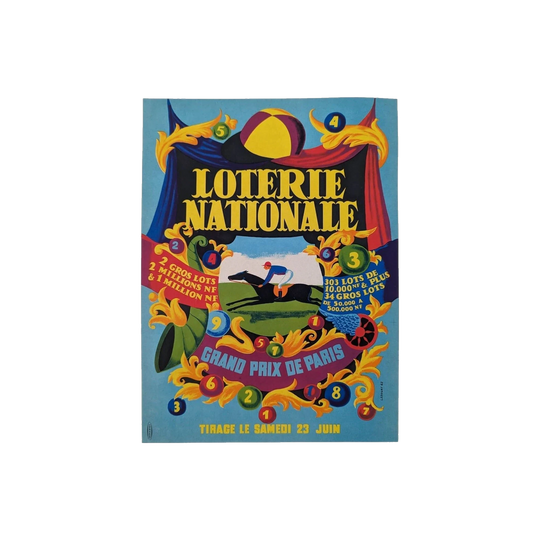 Loterie Nationale Poster by Derouet-Lesacq (Edgar Derouet & Charles Lesacq), France