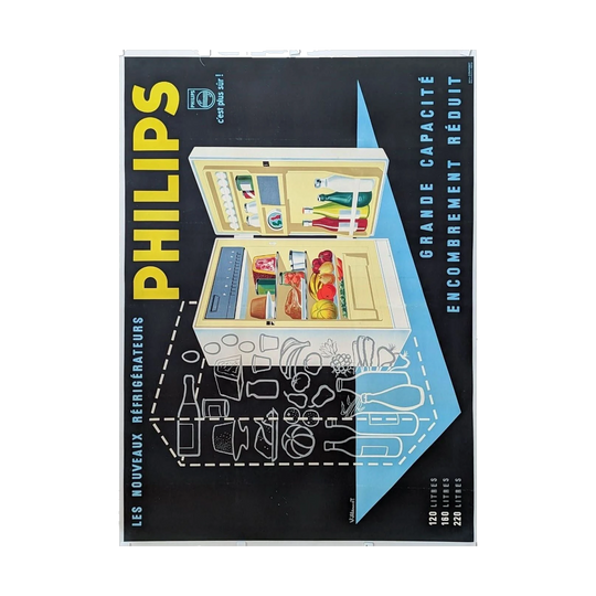 Philips Fridge – 1960s French Advertisement