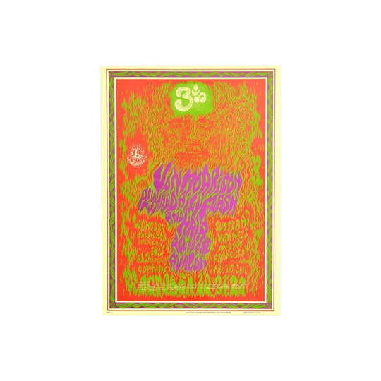 Avalon Concert Poster — Van Morrison, The Daily Flash, Hair