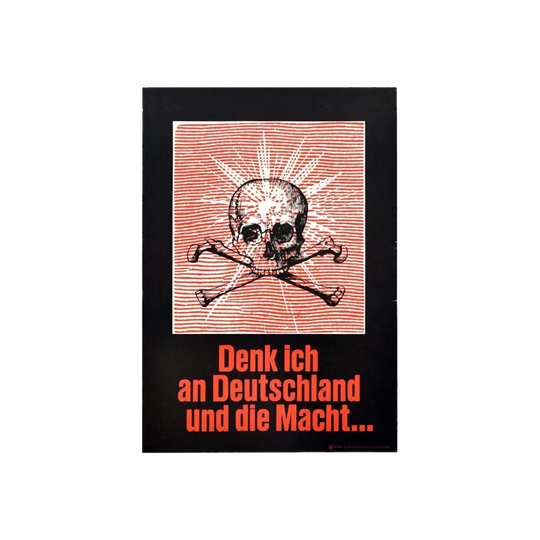 Lothar Gunther Buchheim Original Vintage Advertising Poster – “Denk ich an Deutschland und die Macht” / “When I Think of Germany and Power”