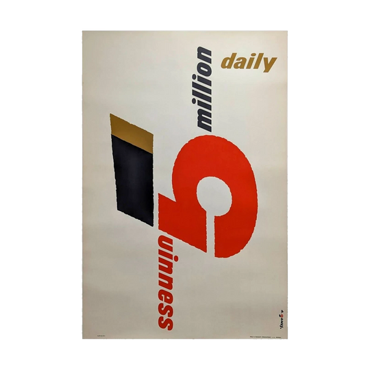 5 Million Guiness Colour Screen-Print Poster