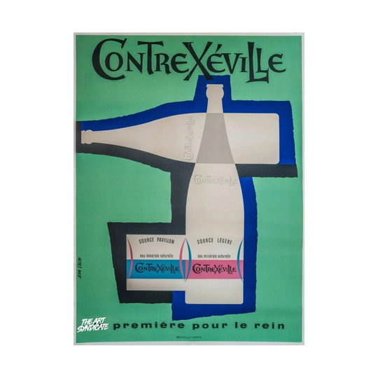 Contrexéville by Jean Collin, c. 1950s – Large, Linen on Archival Paper