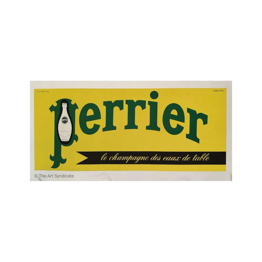 Perrier ‘Le champagne des eaux de table’, France, c.1950 — Artist Anon; Agency Langelaan & Cerf