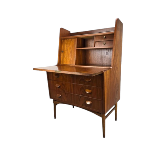 Danish teak and oak secretary