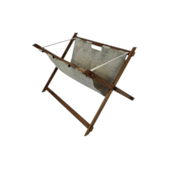 Teak magazine holder