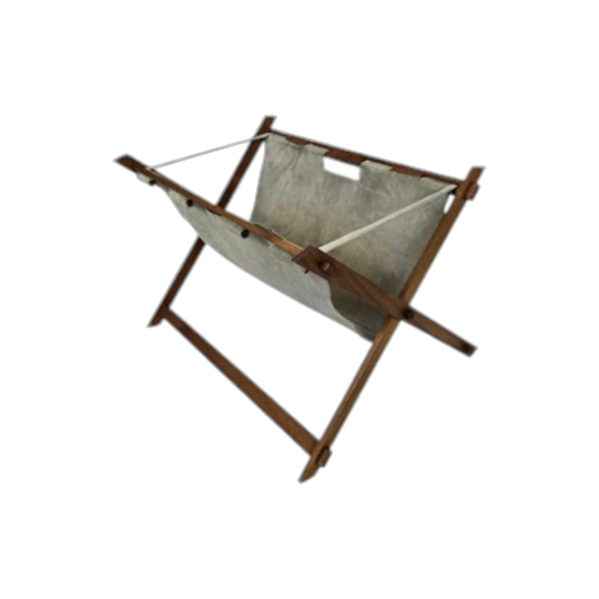 Teak magazine holder