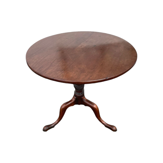 Georgian mahogany tilt-top table on tripod base, c.1765