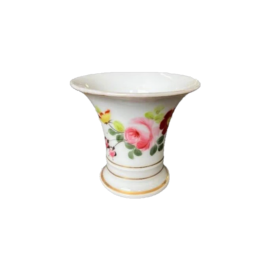 Paris Porcelain spill vase, flowers, c. 1870