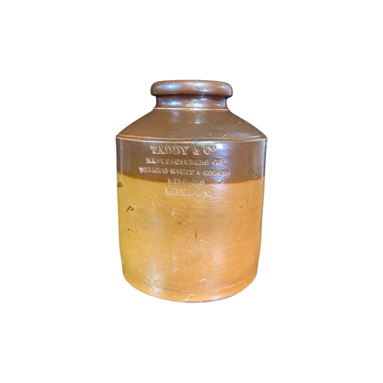 Early Doulton Lambeth stoneware jar, TADDY &amp; Co, c. 1860