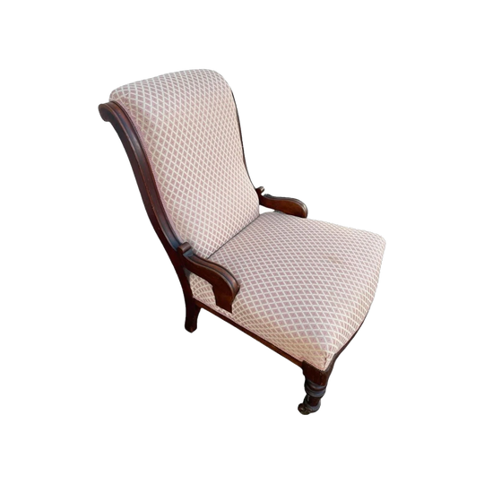 Victorian mahogany nursing chair, c. 1860