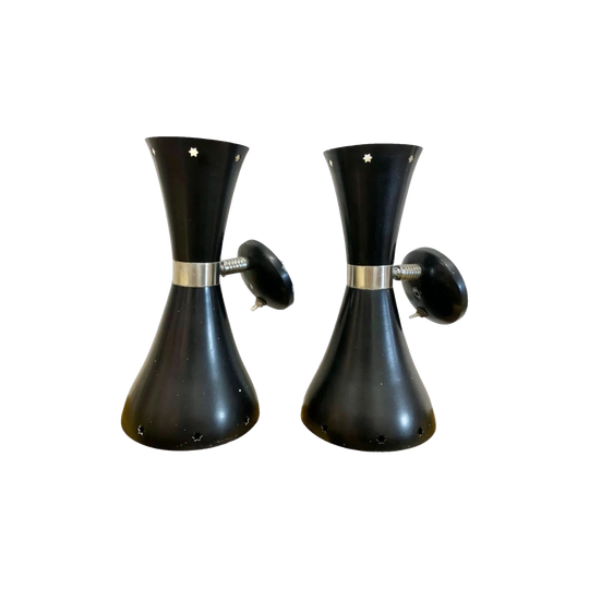 Pair of MCM, daydream/Sputnik wall sconces