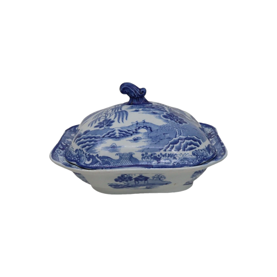 Mason's Ironstone blue and white vegetable tureen