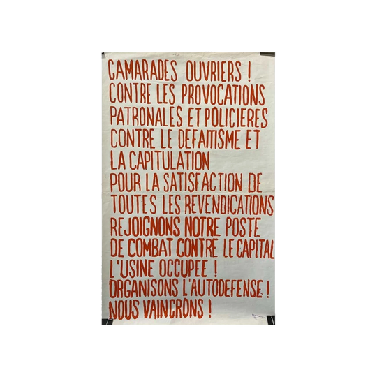 Camarades Ouvriers !  (Red colour-way)