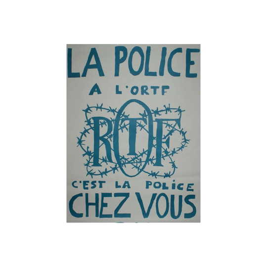 La Police À L’ortf C’est La Police Chez Vous 1968 Original Vintage Poster