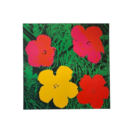 "Red Flowers" by Andy Warhol