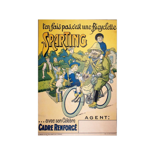 T’en fais pas, c’est une bicyclette Sparting