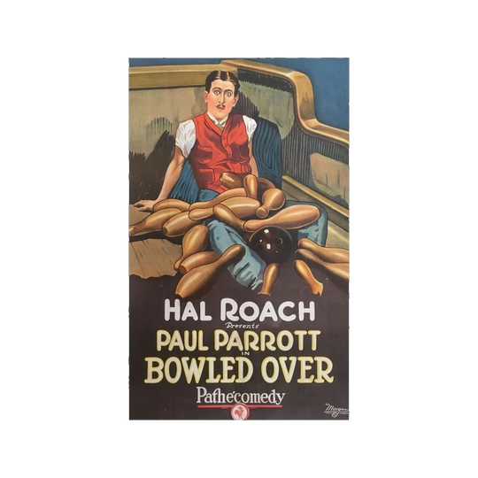 Bowled Over' Silent Film Poster 1923