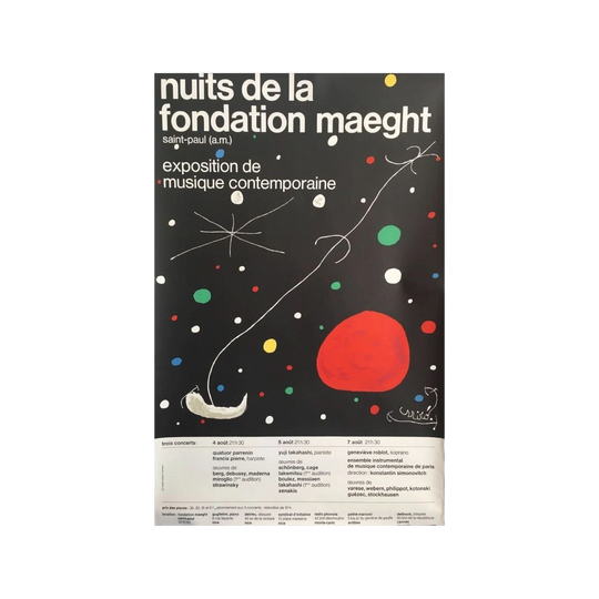 Miro nuits de la fondation maeght