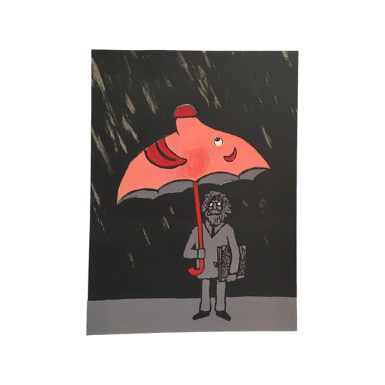 Savignac Man with Umbrella *signed*