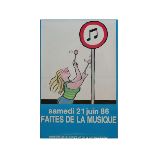 Fete de la musique 1986 Music Sign