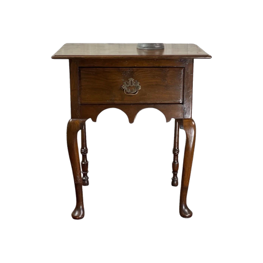 George I Oak side table with single drawer, circa  1730