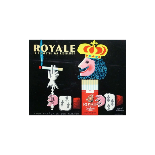 Royale incl Full Archival Framing - white matt/black frame